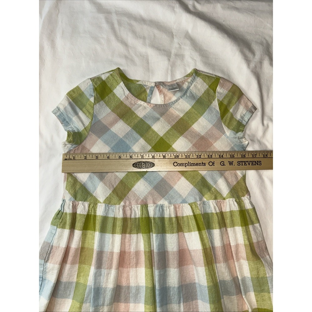 Peyton‎ & Parker Girls Dress Size 12 Gingham, blue pink green - Picture 5 of 8